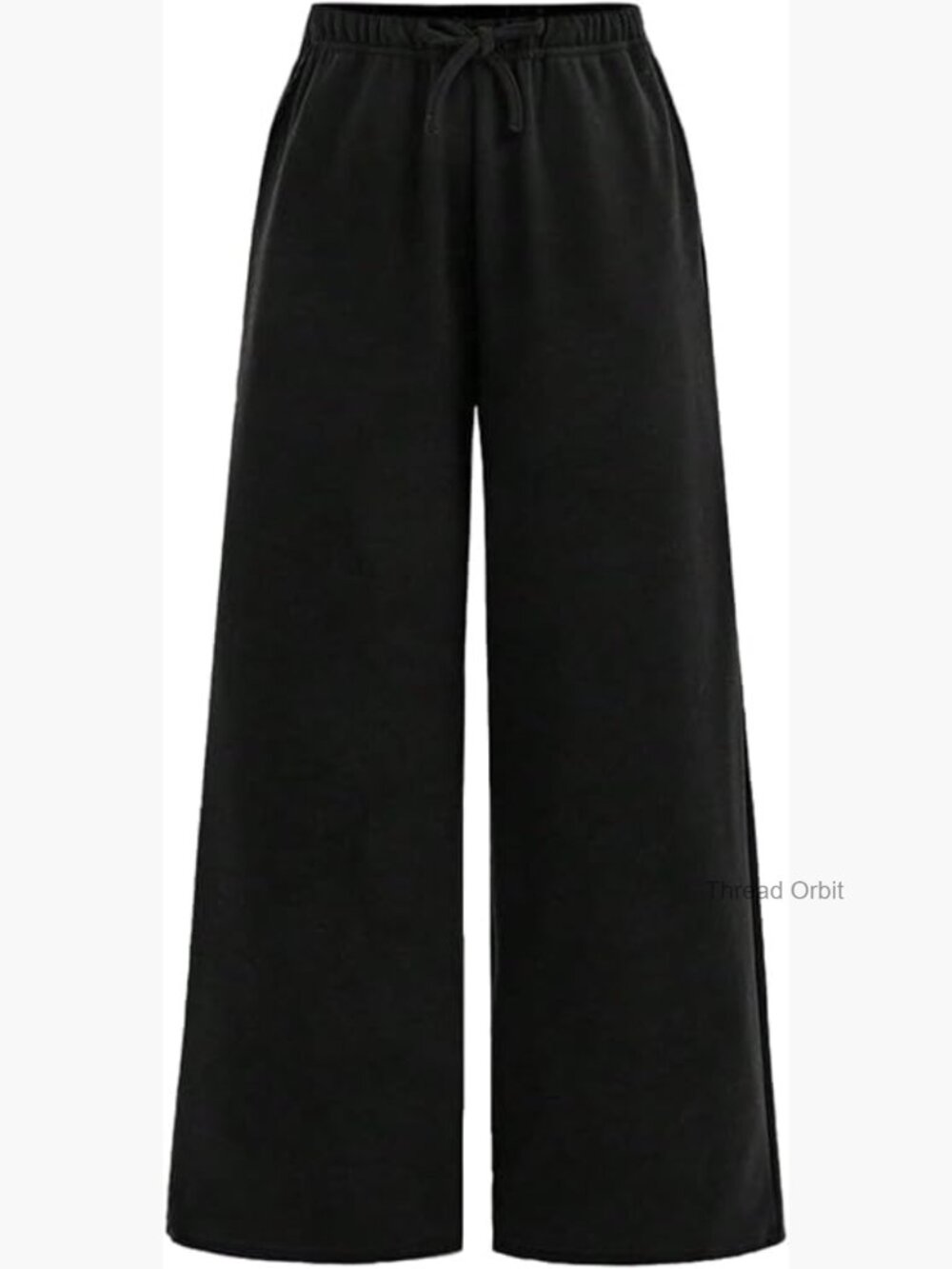 Girls Wide Leg Sweatpants Elastic Waist Long Track Pants with Pockets